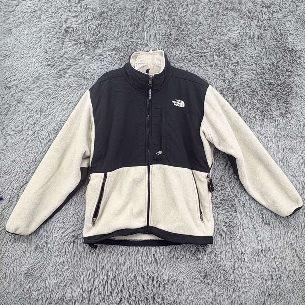 North Face Jacket Womens Medium Retro Denali Polartec Fleece Hem Cinch Black